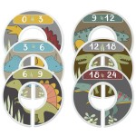 Mumsy Goose Baby Boy Clothes Dividers Nursery Closet Dividers Dinosaurs