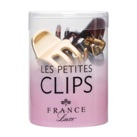 France Luxe Les Petite Clips Small Dainty Claw Clips 4-Pack - Gold/Tortoise