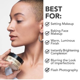 Dermablend Illuminating Banana Powder, Loose Setting Powder Makeup for Brightening and a Long-Lasting Luminous Finish, up to 16hr Wear, 0.63 oz.