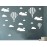 DXLING White Clouds & Hot Air Balloons Nursery Kids Childs Room Vinyl Wall Art Sticker Baby Wall Decals Removable Waterproof Wallpaper D952 (White)