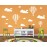 DXLING White Clouds & Hot Air Balloons Nursery Kids Childs Room Vinyl Wall Art Sticker Baby Wall Decals Removable Waterproof Wallpaper D952 (White)