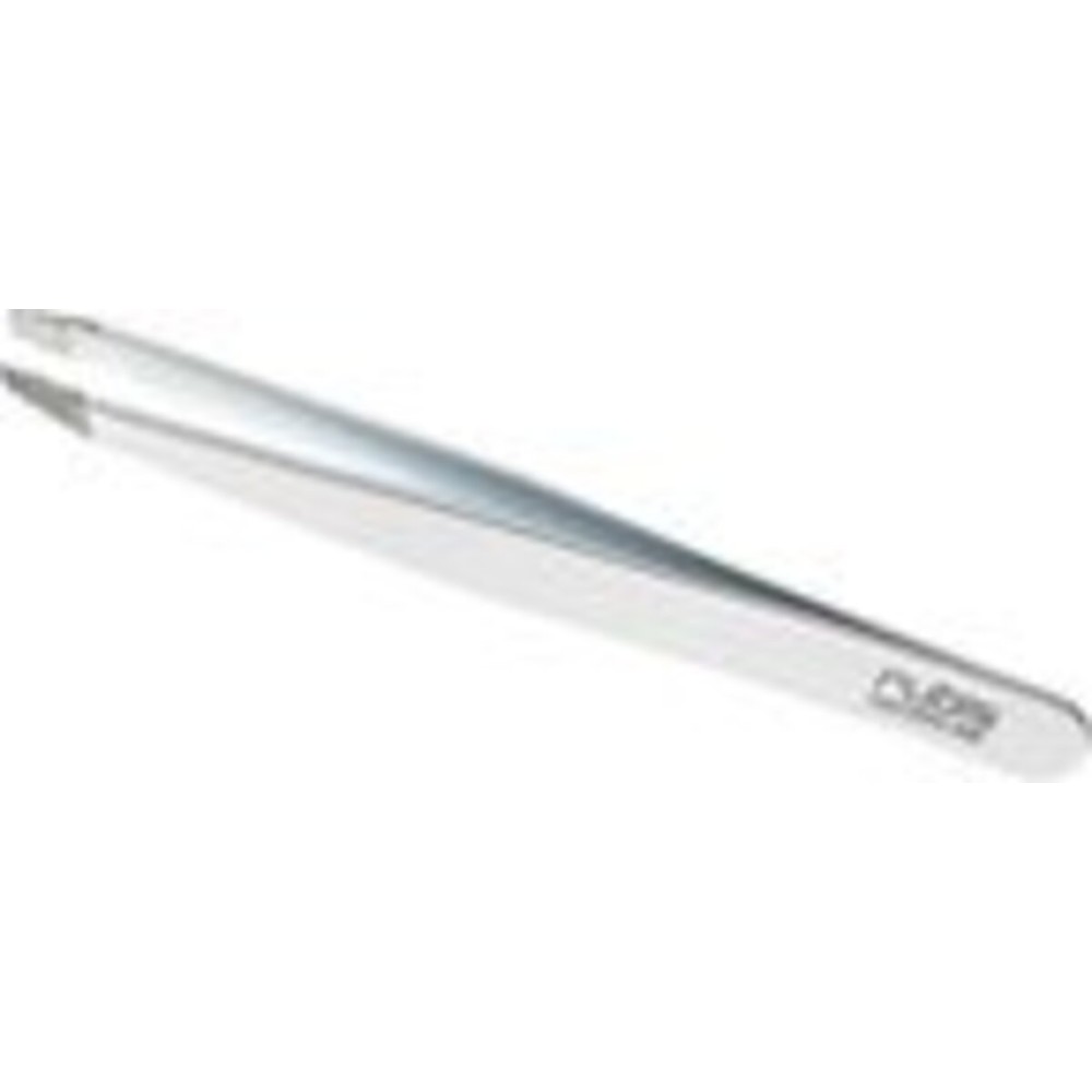 Rubis Classic Stainless Steel Slanted Tweezers for Precise Eyebrows and Hair Removal, 1K105, White,Rubis Switzerland Swiss Made World Renowned Precision