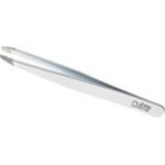 Rubis Classic Stainless Steel Slanted Tweezers for Precise Eyebrows and Hair Removal, 1K105, White,Rubis Switzerland Swiss Made World Renowned Precision