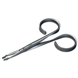 Rubis Stainless Steel Slanted Tweezers with Scissor Handles for Precise Eyebrows and Hair Removal, 1K603, Silver,Rubis Switzerland Swiss Made World Renowned Precision Rubis Stainless Steel Slanted Tweezers with Scissor Handles for Precise Eyebrows and Hair Removal, 1K603, Silver,Rubis Switzerland Swiss Made World Renowned Precision