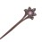 2 Pack Retro Hair Chopsticks Chinese Hair Pins Flower Decor Wooden Vintage Hair Stick (Purple)