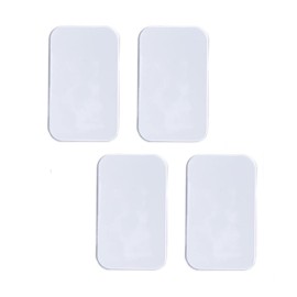 4Pcs Clear Silicone False Eyelash Holder Pads for Eyelash Extensions Tools 3.54\'\' x 2\'\'
