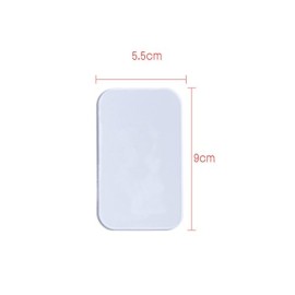 4Pcs Clear Silicone False Eyelash Holder Pads for Eyelash Extensions Tools 3.54\'\' x 2\'\'