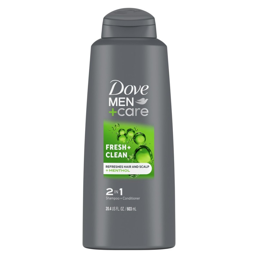 DOVE MEN + CARE Fortifying 2-in-1 Shampoo and Conditioner Fresh and Clean with Caffeine For Everyday Care Helps Strengthen and Nourish Hair 20.4 oz DOVE MEN + CARE Fortifying 2-in-1 Shampoo and Conditioner Fresh and Clean with Caffeine For Everyday Care Helps Strengthen and Nourish Hair 20.4 oz