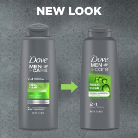 DOVE MEN + CARE Fortifying 2-in-1 Shampoo and Conditioner Fresh and Clean with Caffeine For Everyday Care Helps Strengthen and Nourish Hair 20.4 oz DOVE MEN + CARE Fortifying 2-in-1 Shampoo and Conditioner Fresh and Clean with Caffeine For Everyday Care Helps Strengthen and Nourish Hair 20.4 oz