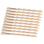 20 Pcs Ancient-gold One-word Bobby Pins Metal Hair Clip for Hairstyling - Simple Fashion All-Match Side Clamp Liu Hai Hairpin Barrette Headgear for Women Lady