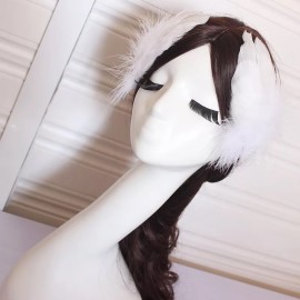 2PCS Girls Heart-shaped Feather Hair Clip Headpiece Party Hairpins Hair Barrettes Hair Accessory Bridal Wedding Feather Fascinator (White) 2PCS Girls Heart-shaped Feather Hair Clip Headpiece Party Hairpins Hair Barrettes Hair Accessory Bridal Wedding Feather Fascinator (White)