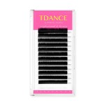 TDANCE Premium DD Curl 12mm Semi Permanent Individual Eyelash Extensions 0.05mm Thickness False Mink Silk Volume Lashes Extensions Professional Salon Use(DD,0.05,12mm)