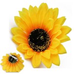 Patiky Sunflower Hair Clips for Women Girls Non Slip Alligator Clips Hairpin TS08 (1 Sunflower Hair Clip)