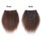 Yaki Hair Clip in Natural Hair Extensions for Black Women Virgin Remy Hair Kinky Straight 12 Inch Dark Brown 2 10-24 7 Pcs Double Weft (80g 12\'\', Brown)