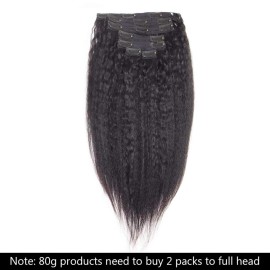Clip in Human Hair Extensions Kinky Straight Wave Afro Kinky Natural Black Yaki 10 Inch to 24 Inch Real Human Hair7 Pcs80g 16 Natural Black Clip in Human Hair Extensions Kinky Straight Wave Afro Kinky Natural Black Yaki 10 Inch to 24 Inch Real Human Hair7 Pcs80g 16 Natural Black