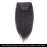 Clip in Human Hair Extensions Kinky Straight Wave Afro Kinky Natural Black Yaki 10 Inch to 24 Inch Real Human Hair7 Pcs80g 16 Natural Black