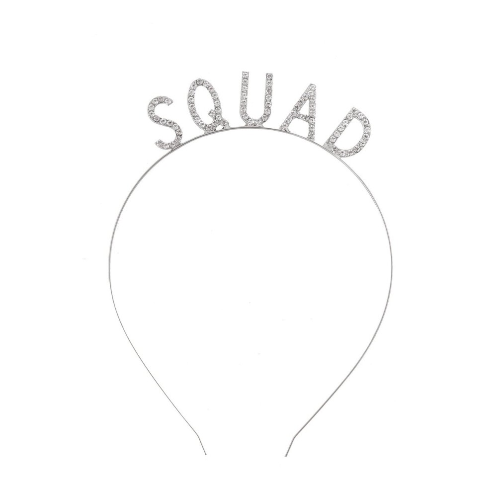 Bride Squad Headbands Rhinestone Bridal Shower Tiaras Bachelorette Party Crowns Bridesmaids Accessories (Silver) Bride Squad Headbands Rhinestone Bridal Shower Tiaras Bachelorette Party Crowns Bridesmaids Accessories (Silver)