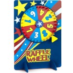 Gamie Tabletop Spinning Wheel for Prizes with Stand, Premium Quality Wood Spinning Raffle Carnival Wheel - Tabletop Prize Wheel Spinner for Boys and Girls, Kids Parties, Classroom and More