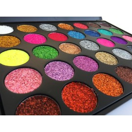 DISAAR Beauty 35 Color Glitter Eyeshadow Palette Mixing Natural Professional Makeup Powder