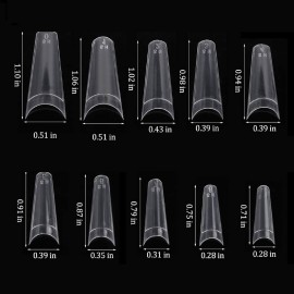 500 Pcs Clear Ballerina Coffin Nail Tips Acrylic Nail Tips Half Cover False Nails Tips Coffin Fake Nails Nail Extension Tips 500 Pcs Clear Ballerina Coffin Nail Tips Acrylic Nail Tips Half Cover False Nails Tips Coffin Fake Nails Nail Extension Tips