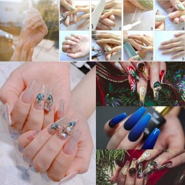 500 Pcs Clear Ballerina Coffin Nail Tips Acrylic Nail Tips Half Cover False Nails Tips Coffin Fake Nails Nail Extension Tips 500 Pcs Clear Ballerina Coffin Nail Tips Acrylic Nail Tips Half Cover False Nails Tips Coffin Fake Nails Nail Extension Tips