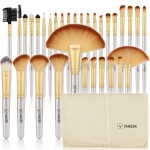 Make up Brushes, VANDER Professional 32pcs Makeup Brush Set, Makeup Brushes Set Foundation Blending Cosmetic Brush Set Kit,Champagne