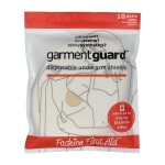 Garment Guard: The Original Disposable Adhesive COTTON Underarm Sweat Pads, Unisex to Prevent Armpit Stain (10 pairs, Beige)