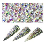Minejin Nail Art Rhinestones AB Color Flat Back Charms Crystals Stones Super Shiny Cellphones Decorations Gems SS4 1440 Pieces
