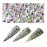 Minejin Nail Art Rhinestones AB Color Flat Back Charms Crystals Stones Super Shiny Cellphones Decorations Gems SS4 1440 Pieces