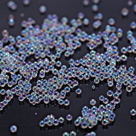 Minejin Nail Art AB Crystal Glass Caviar Beads Tiny 3D DIY Micro Gems Manicure Decoration Tips 4Boxs Minejin Nail Art AB Crystal Glass Caviar Beads Tiny 3D DIY Micro Gems Manicure Decoration Tips 4Boxs