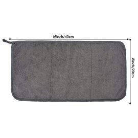 SUNLAND Microfiber Face Makeup Remover Cloths Reusable Facial Cleaning Towel Ultra Soft Washcloths 8inchx16inch Grey 3Pack SUNLAND Microfiber Face Makeup Remover Cloths Reusable Facial Cleaning Towel Ultra Soft Washcloths 8inchx16inch Grey 3Pack