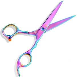 DONGXIUB 6 Colorful Gradual Change Stainless Cutting Scissors Barber Hair Styling Hairdressing Haircut Shears DONGXIUB 6 Colorful Gradual Change Stainless Cutting Scissors Barber Hair Styling Hairdressing Haircut Shears