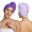 Turbie Twist 2-Pack Microfiber Hair Towel for Beauty, Travel, Gifting - Hair Wrap Turban for Straight, Wavy & Curly Hair - Premium Hair Care - Dark Purple & Light Purple
