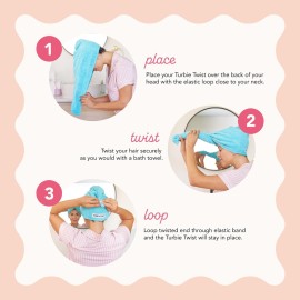 Turbie Twist 2-Pack Microfiber Hair Towel for Beauty, Travel, Gifting - Hair Wrap Turban for Straight, Wavy & Curly Hair - Premium Hair Care - Dark Purple & Light Purple Turbie Twist 2-Pack Microfiber Hair Towel for Beauty, Travel, Gifting - Hair Wrap Turban for Straight, Wavy & Curly Hair - Premium Hair Care - Dark Purple & Light Purple