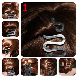 3 Pcs Hair Braiding Tool Roller With Hook Magic Hair Twist Styling Bun Maker DIY Hair Style Accessories Black 3 Pcs Hair Braiding Tool Roller With Hook Magic Hair Twist Styling Bun Maker DIY Hair Style Accessories Black