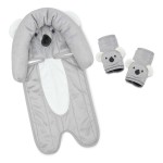 Travel Bug Baby & Toddler 3-Piece Head Support & Strap Covers Set for Car Seats, Strollers & Bouncers  (Koala)