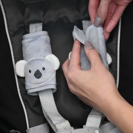 Travel Bug Baby & Toddler 3-Piece Head Support & Strap Covers Set for Car Seats, Strollers & Bouncers  (Koala)