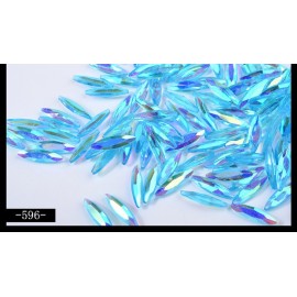 Minejin Nail Art Symphony Rhinestones 3D DIY Horse Eye Glitter Stones Pedicures Decoration 80Pcs