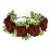 Vividsun Women Flower Crown Floral Headpiece Festival Wedding Hair Wreath Floral Crown (Burgundy)
