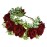 Vividsun Women Flower Crown Floral Headpiece Festival Wedding Hair Wreath Floral Crown (Burgundy)