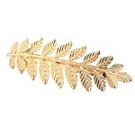 2PCS Girls Women Metal Leaf Branch French Updo Hair Pin Wedding Hair Clip Party Hairpins Hair Barrettes Hair Accessory (Gold)