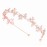 Ammei Headpiece Gold Headband Bridal Tiara Flower Shape Women\'s Headpiece Wedding Hair Accessories (Light Rose Gold)