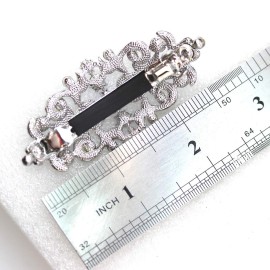 Faship Gorgeous Navy Blue Rhinestone Crystal Floral Hair Barrette Clip Faship Gorgeous Navy Blue Rhinestone Crystal Floral Hair Barrette Clip