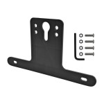 Simple Anchor Solutions Plastic Reinforced Trailer License Plate Bracket, Black, Fits Standard US Plates