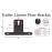 Simple Anchor Solutions Plastic Reinforced Trailer License Plate Bracket, Black, Fits Standard US Plates