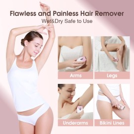 TOUCHBeauty Body Hair Shaver for Women On Travel Body/Leg/Bikini Hair Removal Wet/Dry Shaving Pink