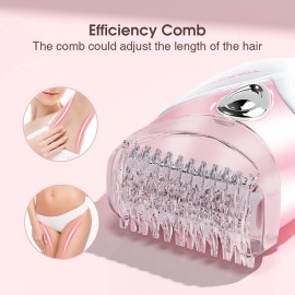 TOUCHBeauty Body Hair Shaver for Women On Travel Body/Leg/Bikini Hair Removal Wet/Dry Shaving Pink