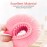 Silicone Body Scrubber, Elfrhino Shower Brush For Gentle Scrub Skin Exfoliation, Lathers well, More Hygienic, Gentle Massage with Silicone Loofah For Use In Shower to Improve Cellulite Pink