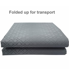 Speed Cloth Poker Table Fabric - 108X60 Inch Section of Casino Card Game Table Felt Top Cover Accessories - Gray