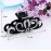 Suoirblss Women Lady Rhinestones Large Hair Claw Clip Hairpin Jaw Clips Thick Hair Accessories (Black)